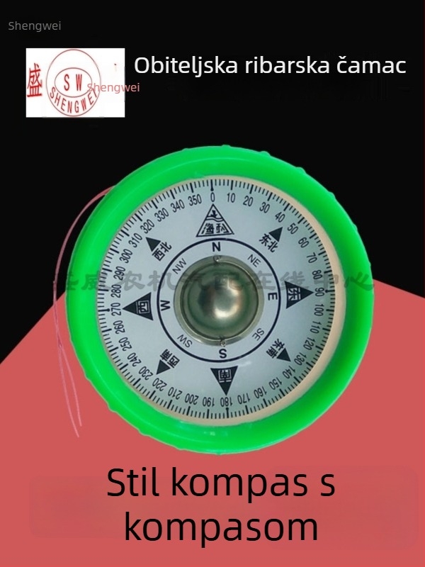 Pomorski magnetski kompas s otpornošću na udarce, vodootporan, električno osvijetljen