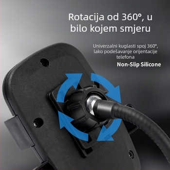 Otporn na udarce držač telefona za šivaće strojeve, magnetsko pričvršćivanje, 360° rotacija