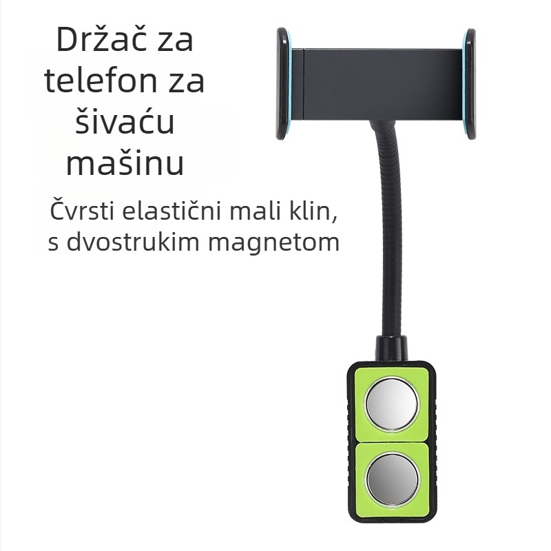 Otporn na udarce držač telefona za šivaće strojeve, magnetsko pričvršćivanje, 360° rotacija