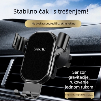 Držač za telefon u automobilu s gravitacijskim nosačem za otvor za ventilaciju – navigacijska podrška, univerzalna kompatibilnost, mogućnost prilagodbe