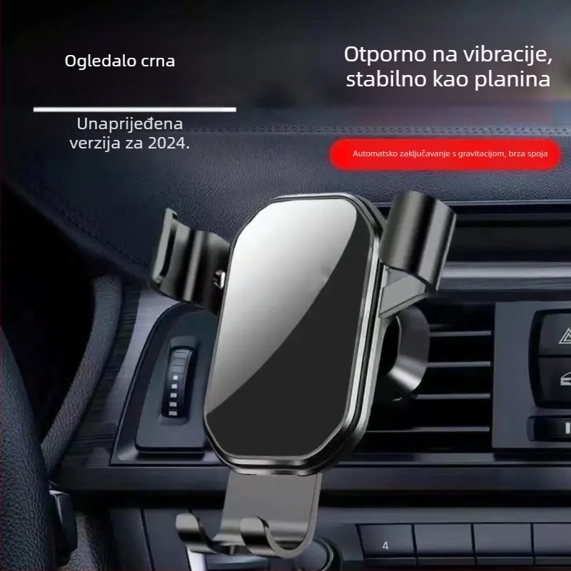 Držač za telefon u automobilu s gravitacijskim nosačem za otvor za ventilaciju – navigacijska podrška, univerzalna kompatibilnost, mogućnost prilagodbe