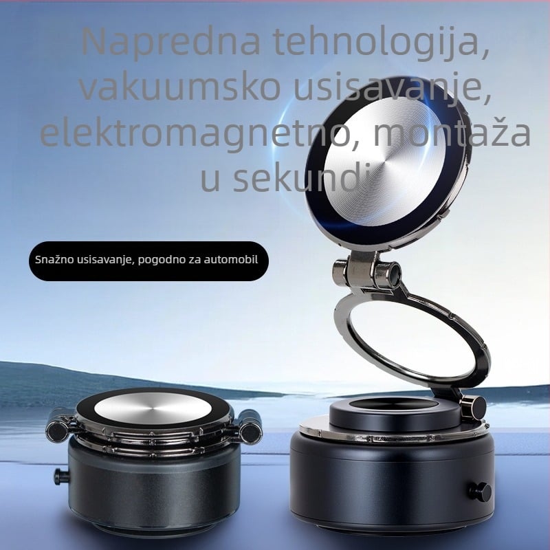 G111 Držač za telefon u automobilu s magnetskim prijanjanjem, pričvršćivanje na ploču instrument table vakuumskom čašicom, univerzalna kompatibilnost