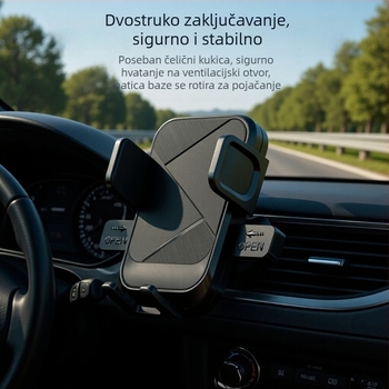 Sinofer nosač za telefon u automobilu, nosač na zračni kanal, univerzalna kompatibilnost, minimalistički stil