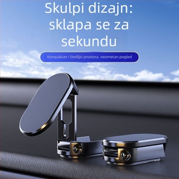 Držač za telefon u automobilu – magnetski, sklopivi, 360° rotacija, otpornost na podrhtavanje, univerzalni