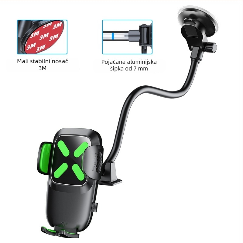 Držač za mobitel u automobilu Road Myers X034, plastični, univerzalna kompatibilnost