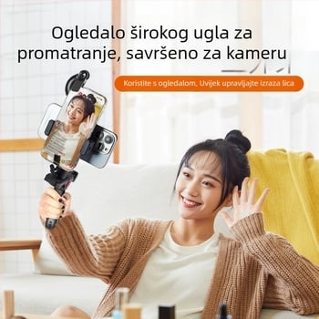 Auto držač telefona s teleprompter značajkama za stolnu ili ručnu upotrebu - prenosiv, spreman za podnaslove (Plastika; Nije moguće prilagoditi; Marka: Other; Stil: General)