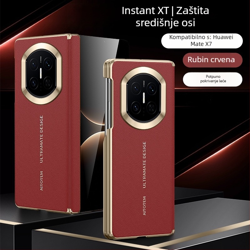 Huawei Mate X7 kućište za preklopni zaslon, magnetsko punjenje, kolekcionarsko izdanje, zaštita s dvostrukom središnjom osi, tvrdi kućište