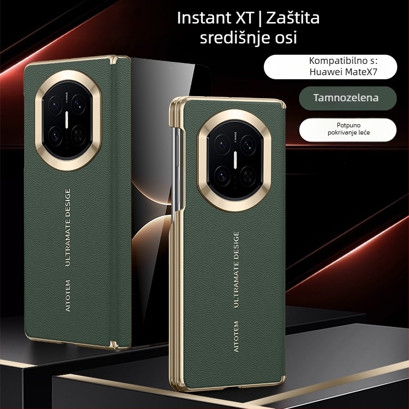 Huawei Mate X7 kućište za preklopni zaslon, magnetsko punjenje, kolekcionarsko izdanje, zaštita s dvostrukom središnjom osi, tvrdi kućište