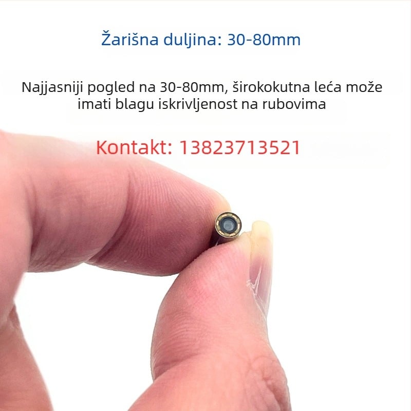 USB endoskop kamera za inspekciju cijevi, promjer 3,9 mm, 1 MP, IP67 vodootpornost, 60° kut gledanja, LED rasvjeta