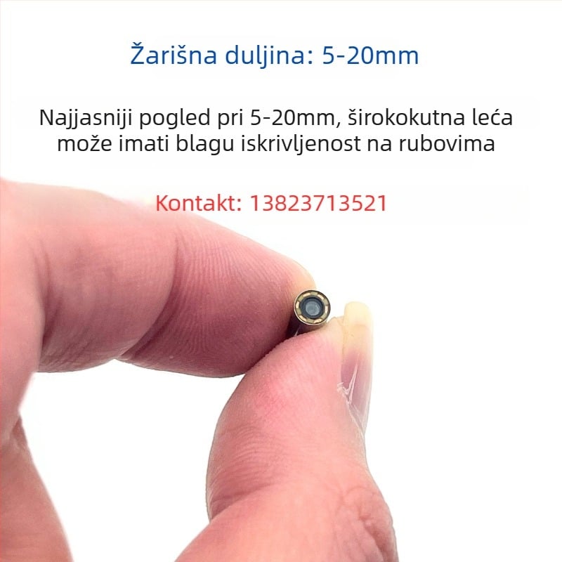 USB endoskop kamera za inspekciju cijevi, promjer 3,9 mm, 1 MP, IP67 vodootpornost, 60° kut gledanja, LED rasvjeta