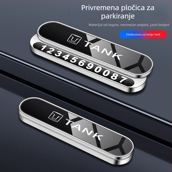 Sklopiva metalna privremena tablica za parkiranje za Tank 300, Wey Tank500, 400 i 700