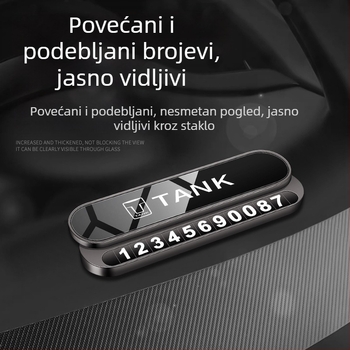 Sklopiva metalna privremena tablica za parkiranje za Tank 300, Wey Tank500, 400 i 700