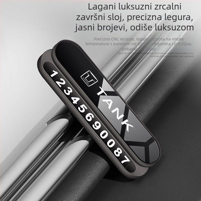 Sklopiva metalna privremena tablica za parkiranje za Tank 300, Wey Tank500, 400 i 700