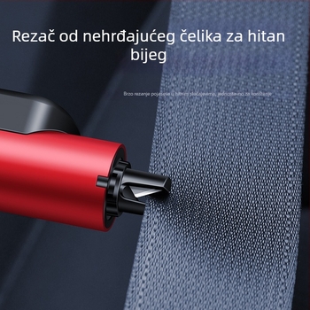 Aluminijski automobilni privremeni znak za parkiranje s pločom broja telefona, model QN-096, dimenzije 14 x 2,5 cm, višenamjenski sigurnosni čekić