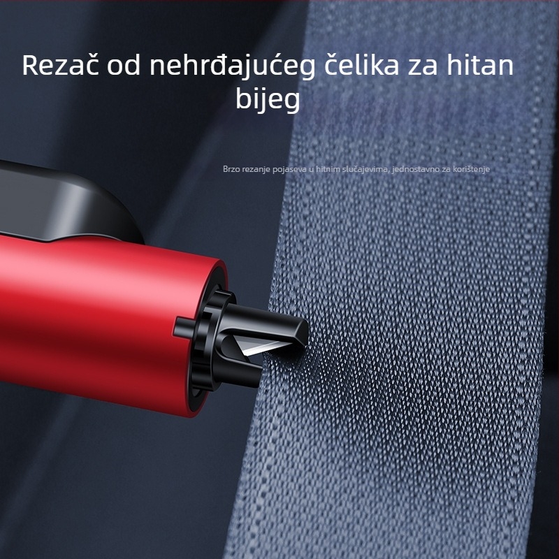 Aluminijski automobilni privremeni znak za parkiranje s pločom broja telefona, model QN-096, dimenzije 14 x 2,5 cm, višenamjenski sigurnosni čekić