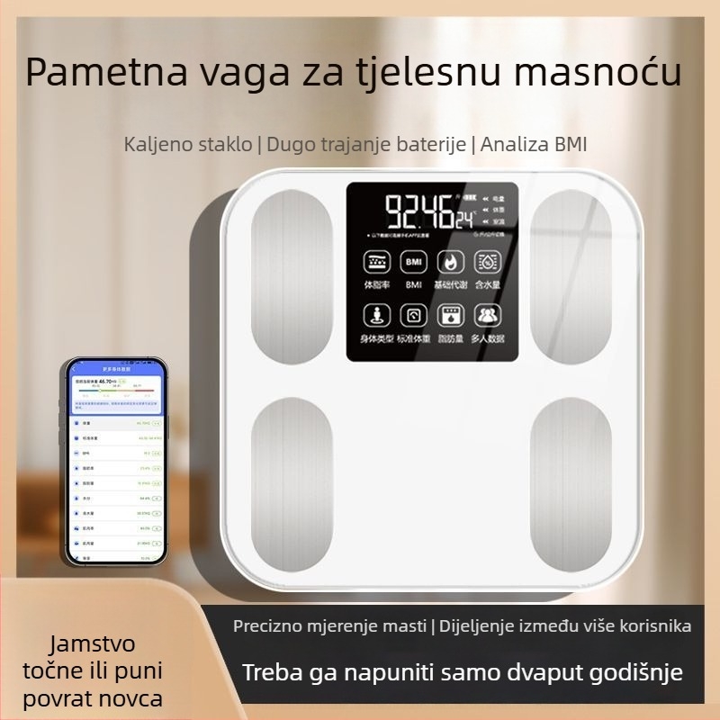 Vaga za mjerenje težine, visoka preciznost, punjiva, digitalna, kapacitet 100 kg
