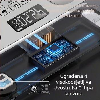 Inteligentna vaga za tjelesnu masnoću, visoka preciznost, punjiva, za kućnu upotrebu, digitalna vaga za mjerenje težine, masnoće i vlage