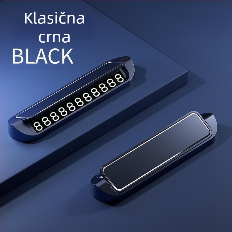 Metalna tablica za parkiranje automobila, tip noćnog osvjetljenja, model 18, prilagodljiva obrada, mogućnost ispisa logotipa