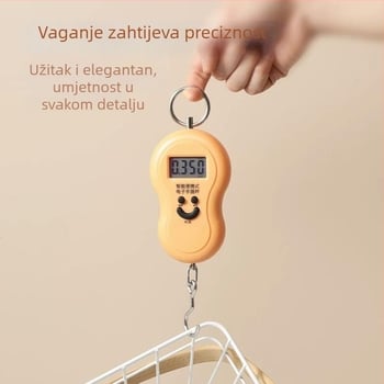Leban Prijenosna digitalna vaga visoke preciznosti, kapacitet 50 kg, kućna upotreba, s kukom