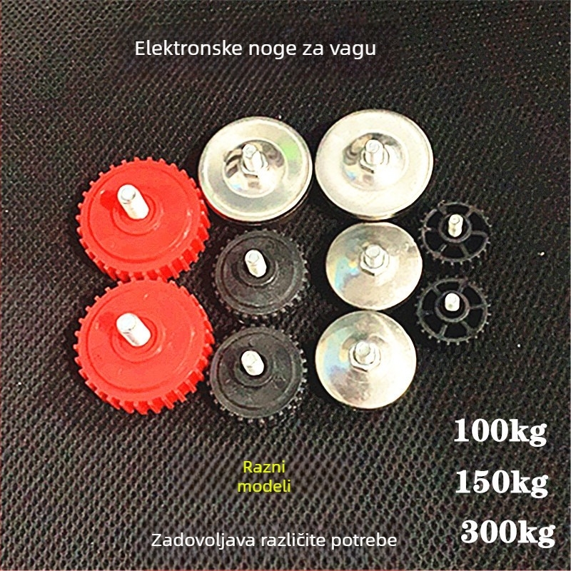 Set nogu i baze za elektroničku vagu s univerzalnim potporama za noge, protukliznim podloškama i vijcima za noge – prilagodljivo, uvoz
