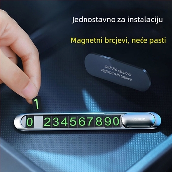 Privremena pločica za parkiranje automobila s telefonskim brojem, skriveni dizajn, zaštita od sunca, kreativna kartica za parkiranje