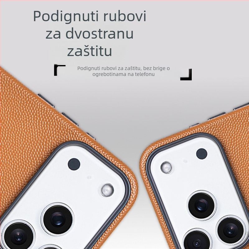 Kožna futrola za iPhone 17, ručna izrada, puna zaštita, magnetsko zatvaranje, protuklizno