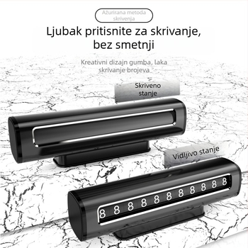 Skrivena metalna tablica za parkiranje autom, branda EITAI, model Stop sign P8, ispis logotipa i mogućnost prilagodbe