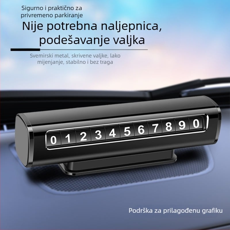 Skrivena metalna tablica za parkiranje autom, branda EITAI, model Stop sign P8, ispis logotipa i mogućnost prilagodbe