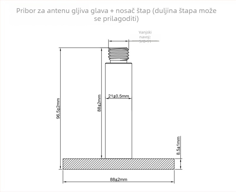 BeiDou GPS all-in-one RTK antena s kapom gljiva, 5G/4G/WiFi povezanost, 50 Ω impedancija, specifikacija Q150-100, kompatibilna sa svim modelima, za poljoprivredne strojeve