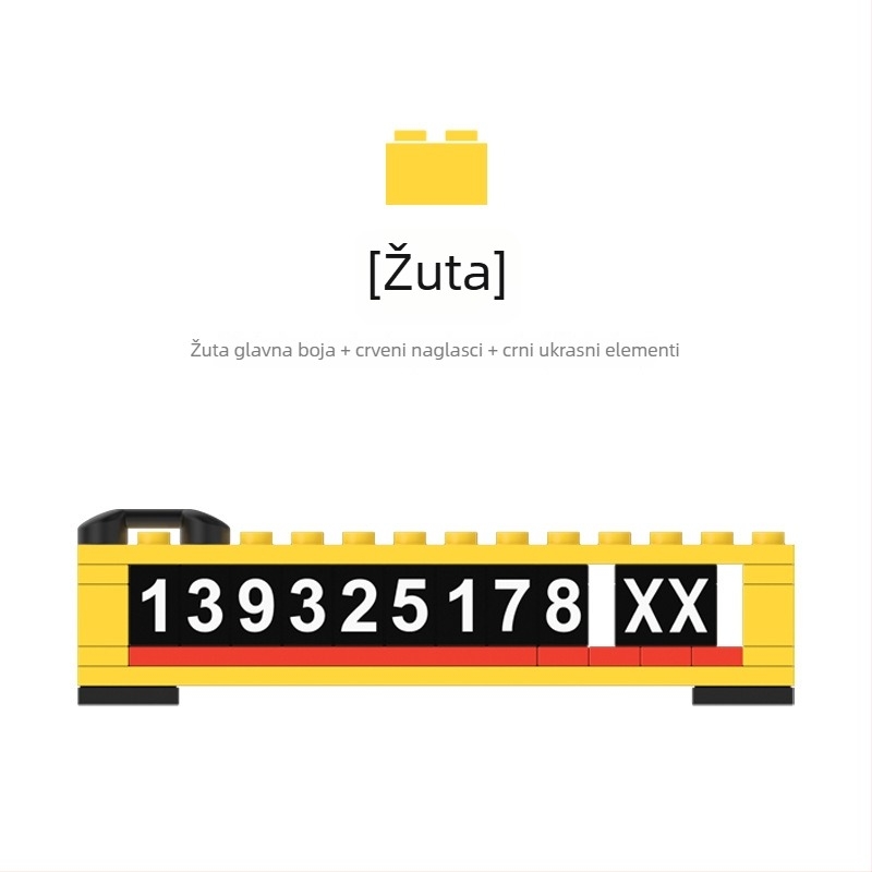 bbdd Privremeni parkirni znak za automobil s skrivenom funkcijom | Plastika | Model 202405101424 | Logo otisnuto | Prilagođivanje dostupno