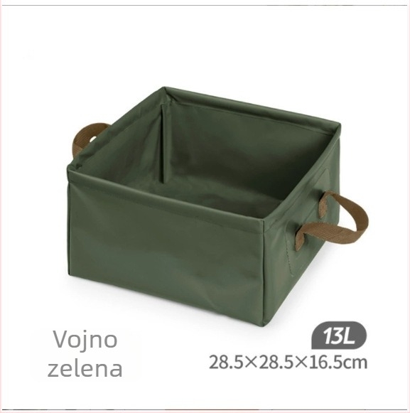 Sklopiva vanjska vodena posuda – PVC, veliki kapacitet, minimalistički stil, prijenosno za pranje
