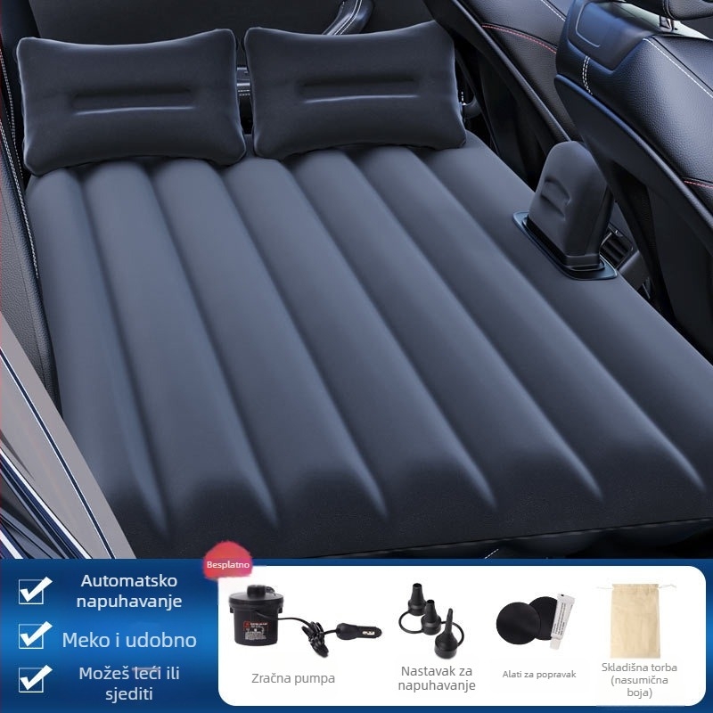 Automobilsko napuhano ležište s PVC flokom - Model ZD-431, 1,95 kg, ručno napuhavanje, za opću upotrebu u vozilu.