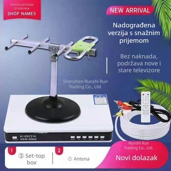 Set-top box za TV bez mreže s unutarnjom antenom za ruralna područja — 1024x1024, 8GB RAM, čip R.s.king