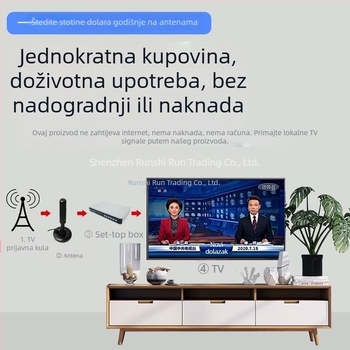 Set-top box za TV bez mreže s unutarnjom antenom za ruralna područja — 1024x1024, 8GB RAM, čip R.s.king