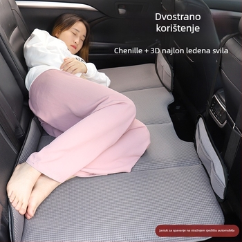 Naduvljiva auto ležaljka – Model ZD-437; Materijal: PVC, vlakna bambusovog ugljena i flocking; Funkcija: auto ležaljka za spavanje; Nosivost: 100 kg; Ručno naduvavanje.
