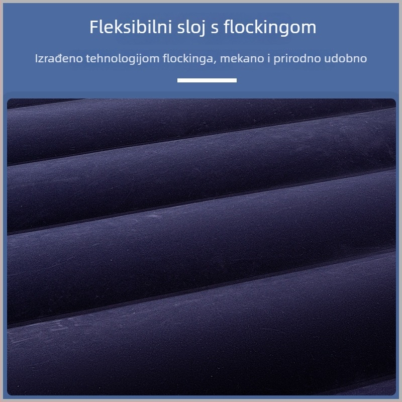 Naduvljivo PVC ležište s flokiranom površinom, nosivost 500 kg, težina 0,5 kg, podrijetlo Yiwu