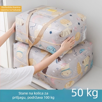 Torba za pohranu deke od Oxford tkanine, vodootporna, s velikim kapacitetom, prijenosna za preseljenje odjeće