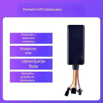 4G kabelski GPS pozicioner, model J26A, GPS točnost 5-10 m, načini alarma: isključivanje napajanja, SOS, kretanje, geofence, ugrađena GPS + GSM antena