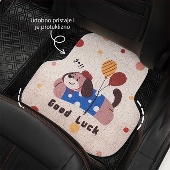 Auto podne prostirke od Silk-Circle materijala, Yu Cen marka, univerzalni fit, mogućnost ispisa logotipa po narudžbi