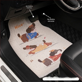 Auto podne prostirke od Silk-Circle materijala, Yu Cen marka, univerzalni fit, mogućnost ispisa logotipa po narudžbi