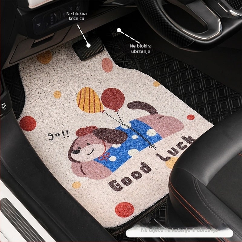 Auto podne prostirke od Silk-Circle materijala, Yu Cen marka, univerzalni fit, mogućnost ispisa logotipa po narudžbi