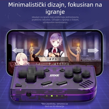 Mini bežični gamepad s USB-C sučeljem, 50 g, kompatibilan Switch/PC/IOS, za početnike.