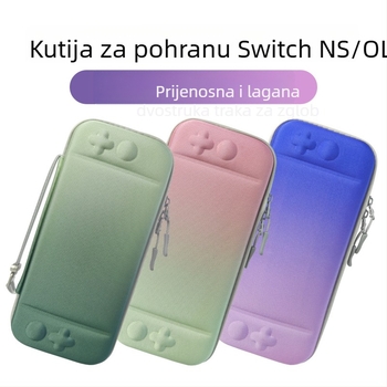Torba za pohranu Nintendo Switch OLED s gradijentnim EVA kućištem i Oxford platnom, zatvarač, prijenosna zaštitna torba, 211 g