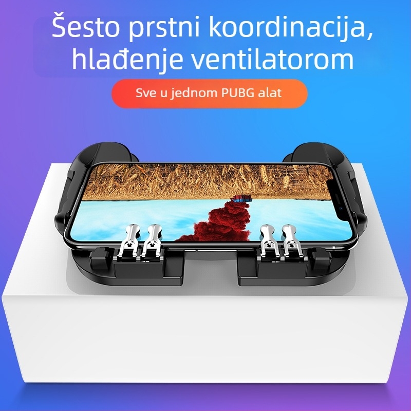 H9 šestoprstani mobilni gamepad s integriranim hlađenjem, izuzetno brzom ciljanjem bez kašnjenja, bežična veza za iOS i Android