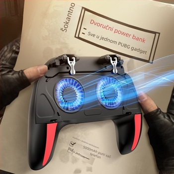 H10 dvostrano hlađenje telefona s punjivom baterijom, USB sučelje, bežična veza, ABS + metalna konstrukcija