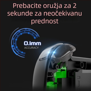 X3 bežični Bluetooth gaming kontroler s Type-C, vibracijom – kompatibilan s mobilnim uređajima, PC-om, Switch-om i PlayStationom