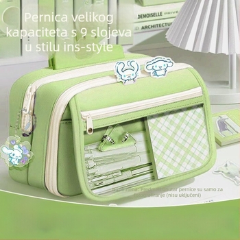 Devet slojeva platnene pernice s višestrukim pretincima za učenike srednjih škola