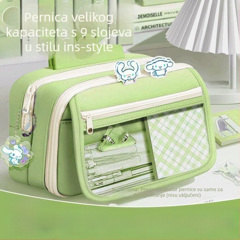 Devet slojeva platnene pernice s višestrukim pretincima za učenike srednjih škola