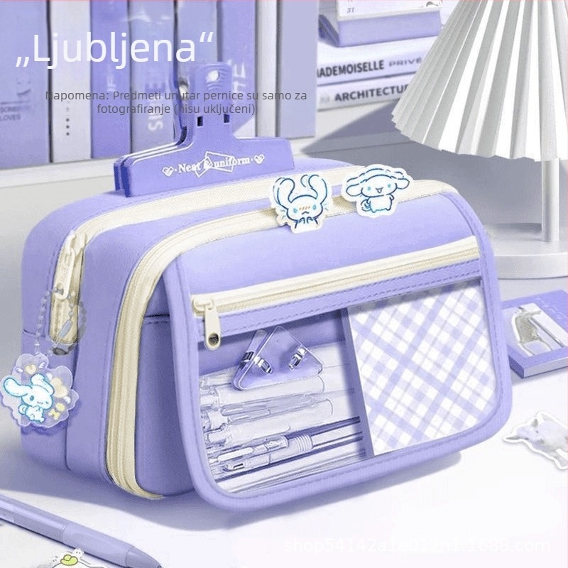 Devet slojeva platnene pernice s višestrukim pretincima za učenike srednjih škola