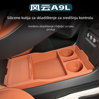 Silikonizirani protuklizni jastučić za donji odjel spremnika središnje konzole, vodonepropusan, kompatibilan s Fengyun A9L
